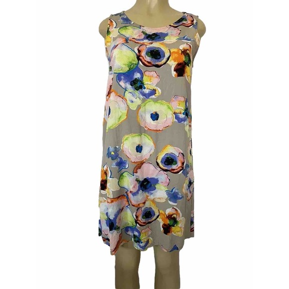 Jams World Mini Dress Sundress Jackie Floral Sleeveless Round Neck Mysti… - Picture 1 of 6